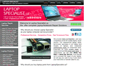 Desktop Screenshot of laptopspecialist.ca