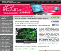Tablet Screenshot of laptopspecialist.ca